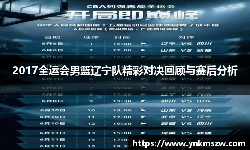 2017全运会男篮辽宁队精彩对决回顾与赛后分析